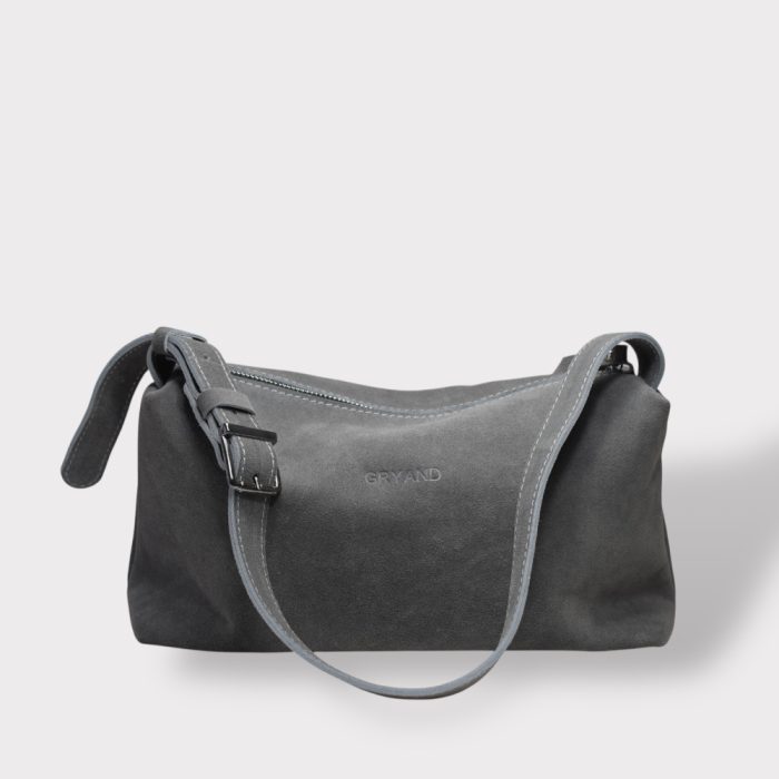 Geanta dama TERRA velur natural gri 0036 - imagine 1