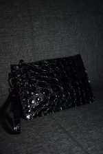 Pouch geanta de mana piele reptila 0062 - imagine 2