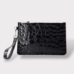 Pouch geanta de mana piele reptila 0062