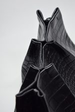 Couture Etoile bag black croco 0065 - imagine 4