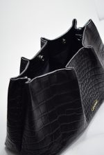 Couture Etoile bag black croco 0065 - imagine 3