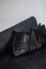 Couture Etoile bag black croco 0065 - imagine 2