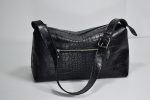 Geanta dama Terra black croco 0036 - imagine 2