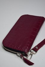 Portofel dama burgundy croc Emma M 0047 - imagine 3